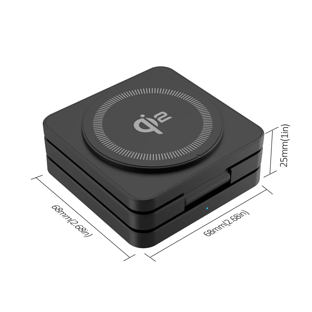 QI2 3 in 1 Magnetic Wireless Chargers For iPhone 16 15 14 13 12 Fast Charging Station For Apple Watch Airpods 3 4 charger stand