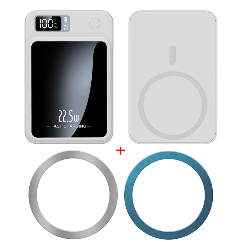 20000mAh Magnetic Power Bank PD20W Fast Charging Magsafe Powerbank Wireless Charger External Battery for iPhone 16 15 14 13  pro