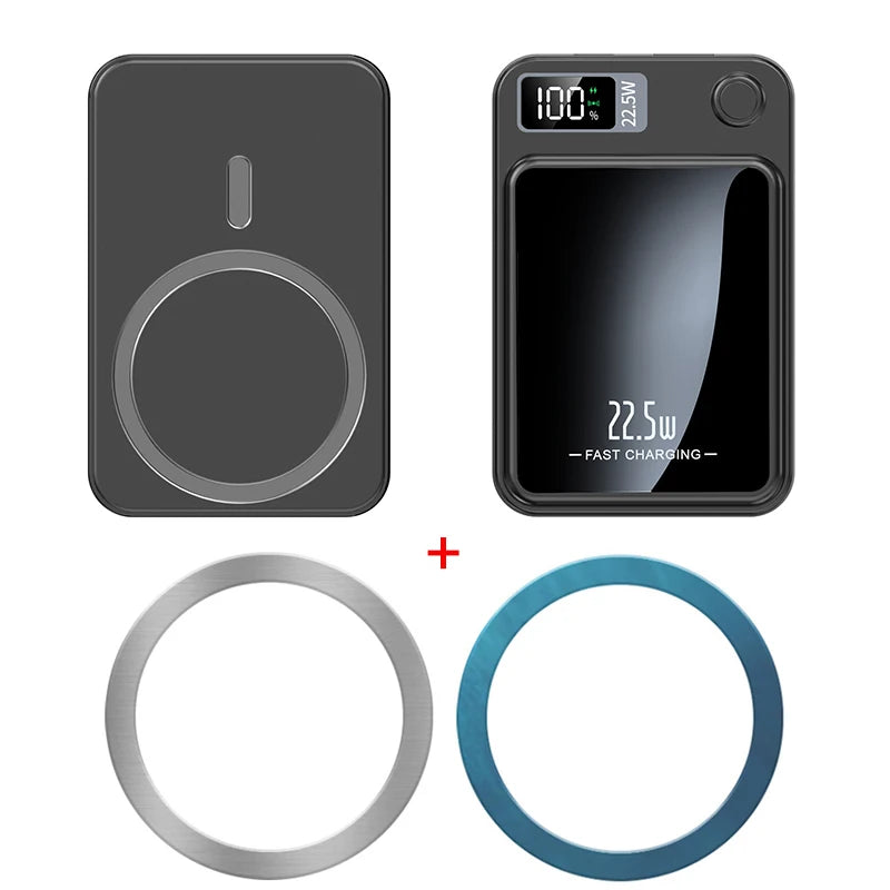 20000mAh Magnetic Power Bank PD20W Fast Charging Magsafe Powerbank Wireless Charger External Battery for iPhone 16 15 14 13  pro